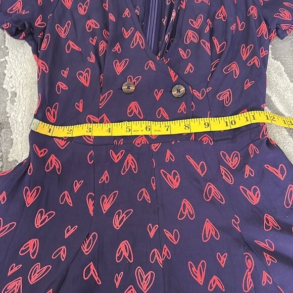 NWOT Urban Outfitters Juliette Printed Short Sleeve Romper - Picture 7 of 10